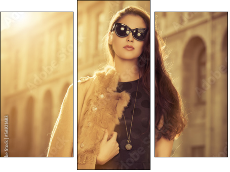 vogue model  - Obraz trzyczęściowy, Tryptyk
