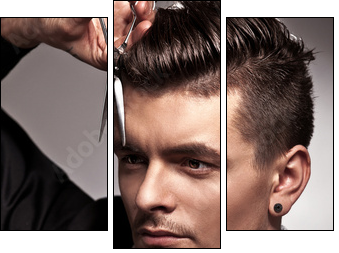hairdresser  - Obraz trzyczęściowy, Tryptyk