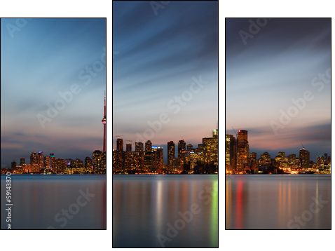 Toronto skyline, Canada  - Obraz trzyczęściowy, Tryptyk