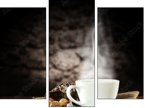 coffee  - Obraz trzyczęściowy, Tryptyk