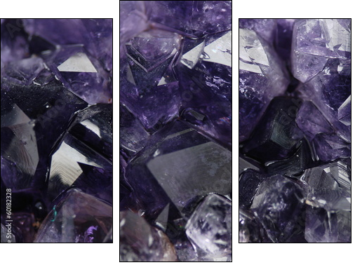 Amethyst  - Obraz trzyczęściowy, Tryptyk