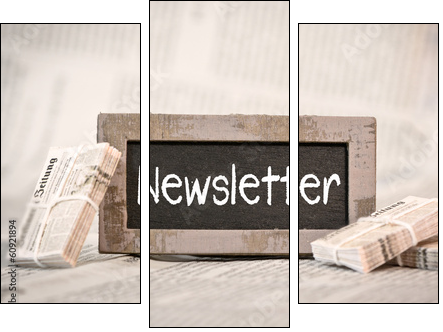 newsletter  - Obraz trzyczęściowy, Tryptyk