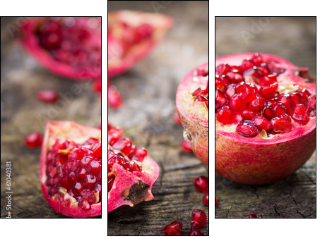 Pomegranate  - Obraz trzyczęściowy, Tryptyk