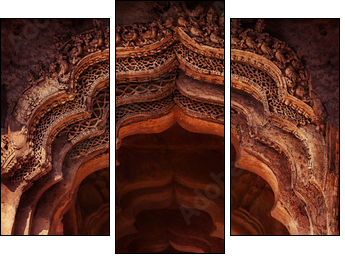 Old temple in India  - Obraz trzyczęściowy, Tryptyk