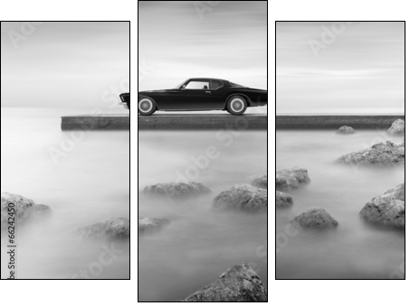 Buick Riviera 1972  - Obraz trzyczęściowy, Tryptyk