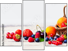 Berries  - Obraz trzyczęściowy, Tryptyk