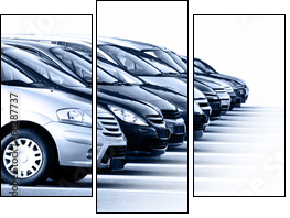 Fahrzeuge Autobanner  - Obraz trzyczęściowy, Tryptyk