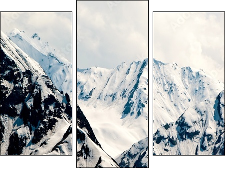 Mountainous landscape in Switzerland.  - Obraz trzyczęściowy, Tryptyk