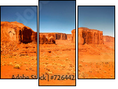 Niezwykła kraina Monument Valley- Arizona
 - Obraz trzyczęściowy, Tryptyk