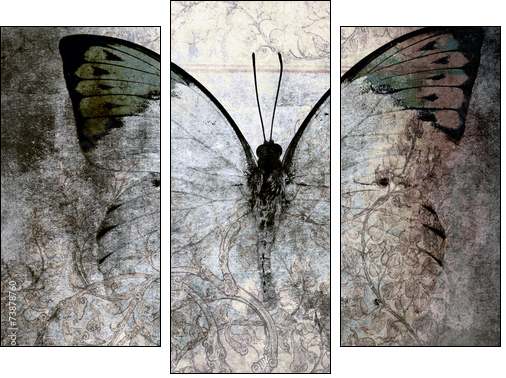 Motyl (jak) malowany – piękno w stylu grunge
 - Obraz trzyczęściowy, Tryptyk