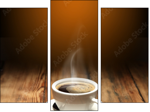 coffee  - Obraz trzyczęściowy, Tryptyk
