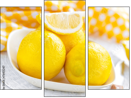 Lemons  - Obraz trzyczęściowy, Tryptyk