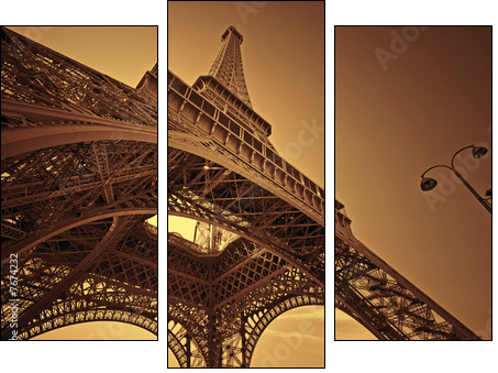Wieża Eiffela – metalowa siatka inspiracji
 - Obraz trzyczęściowy, Tryptyk