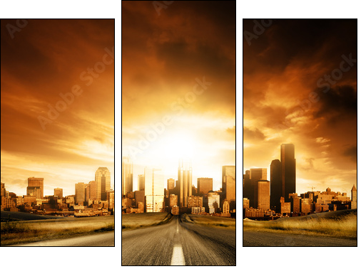 Miejskie przesilenie – panorama
 - Obraz trzyczęściowy, Tryptyk