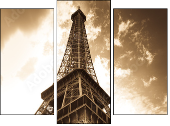 Paryż w chmurach - Obraz trzyczęściowy, Tryptyk