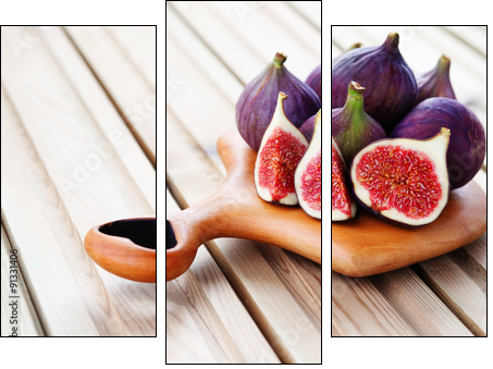 fresh figs - Obraz trzyczęściowy, Tryptyk