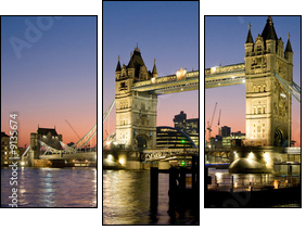 Tower Bridge Panorama
 - Obraz trzyczęściowy, Tryptyk