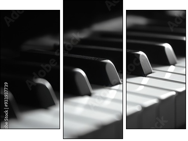 Fortepianowa monochromatyczność - Obraz trzyczęściowy, Tryptyk