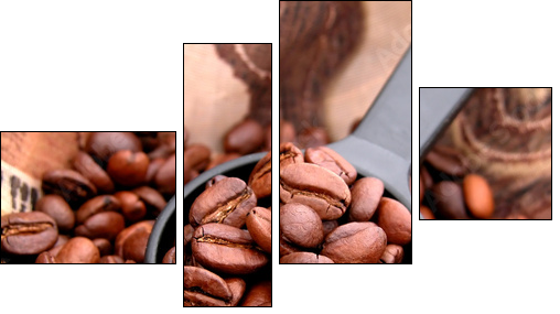 Ziarna kawy – miarka na espresso
 - Obraz czteroczęściowy, Fortyk