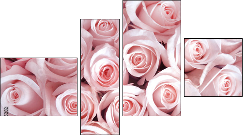 Poranna rosa i woda różana – klasyczne piękno kwiatów
 - Obraz czteroczęściowy, Fortyk