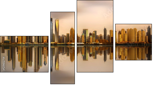 Dubaj. Lustrzane odbicie świata. - Obraz czteroczęściowy, Fortyk