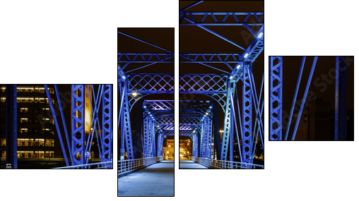 The Magical Blue Bridge - Obraz czteroczęściowy, Fortyk