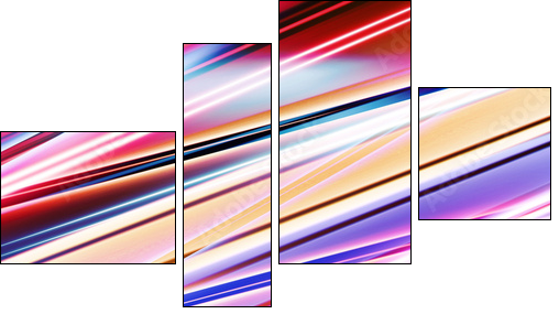 multicolored abstract background for design - Obraz czteroczęściowy, Fortyk