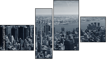 Panorama Nowego Jorku
 - Obraz czteroczęściowy, Fortyk