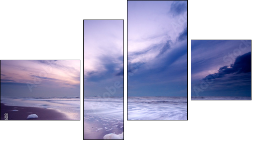 Nocny ocean – purpurowa granica
 - Obraz czteroczęściowy, Fortyk