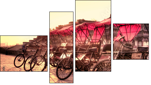 Chińskie riksze – orientalna przejażdżka
 - Obraz czteroczęściowy, Fortyk