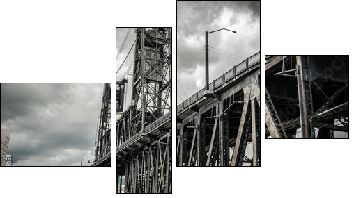 Steel Bridge - Obraz czteroczęściowy, Fortyk