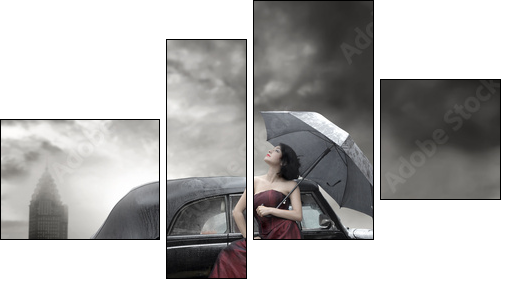 Londyn – lady w deszczu i mgle
 - Obraz czteroczęściowy, Fortyk