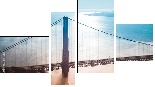 San Francisco Skyline - Obraz czteroczęściowy, Fortyk