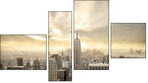 Manhattan w podniosłej sepii
 - Obraz czteroczęściowy, Fortyk