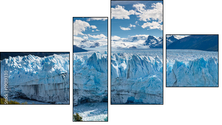 Monumentalny lodowiec – bardzo chłodna elegancja 
 - Obraz czteroczęściowy, Fortyk