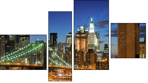 Manhattan – obraz w kolorach neonów
 - Obraz czteroczęściowy, Fortyk
