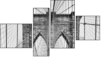 Brooklyn bridge of New York City - Obraz czteroczęściowy, Fortyk