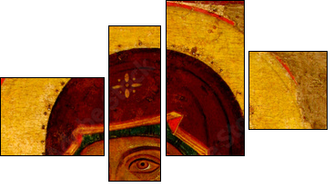 madonna, holy mary, head, icon close-up  - Obraz czteroczęściowy, Fortyk