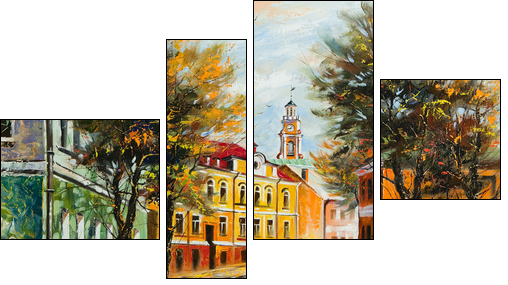 Ancient Vitebsk in the autumn  - Obraz czteroczęściowy, Fortyk