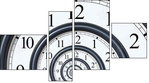 Hipnotyczny czas – spirala zegarowa
 - Obraz czteroczęściowy, Fortyk
