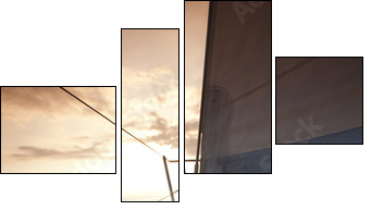 Jacht w słońcu
 - Obraz czteroczęściowy, Fortyk