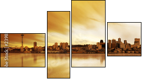 Panorama Seattle w pełnym słońcu
 - Obraz czteroczęściowy, Fortyk
