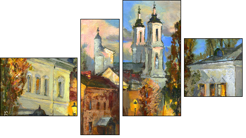 The old city of Vitebsk  - Obraz czteroczęściowy, Fortyk