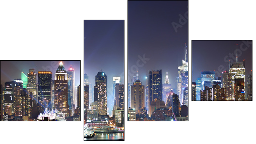 Times Square – światła na Nowy York
 - Obraz czteroczęściowy, Fortyk