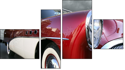 Klasyczny portret – amerykański samochód 
 - Obraz czteroczęściowy, Fortyk