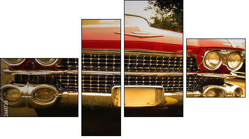 muscle car  - Obraz czteroczęściowy, Fortyk