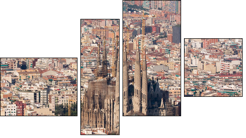 Barcelona – Panorama
 - Obraz czteroczęściowy, Fortyk