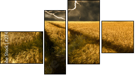 Burza nad złotym polu jęczmienia
 - Obraz czteroczęściowy, Fortyk