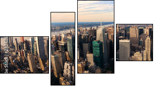 drapacze chmur na Manhattanie
 - Obraz czteroczęściowy, Fortyk