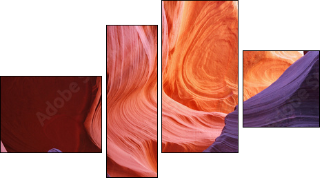 Kolorowe skały
 - Obraz czteroczęściowy, Fortyk